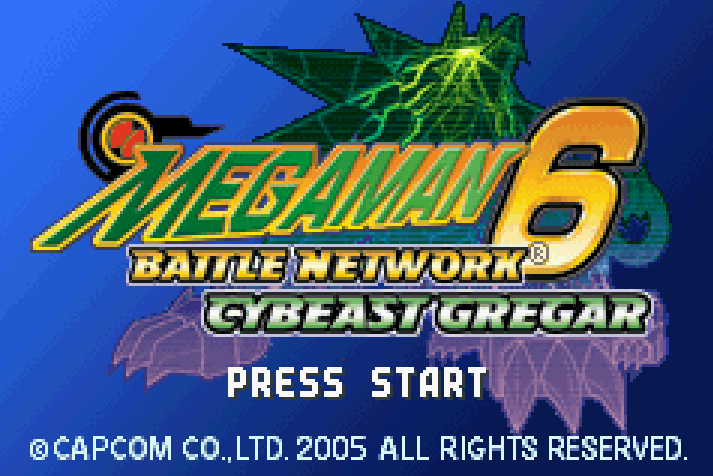 Mega Man Battle Network 6  Cybeast Gregar Title Screen